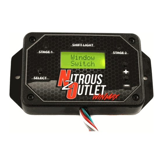 NITROUS OUTLET WINMAX 0061001 INSTALLATION INSTRUCTIONS MANUAL Pdf