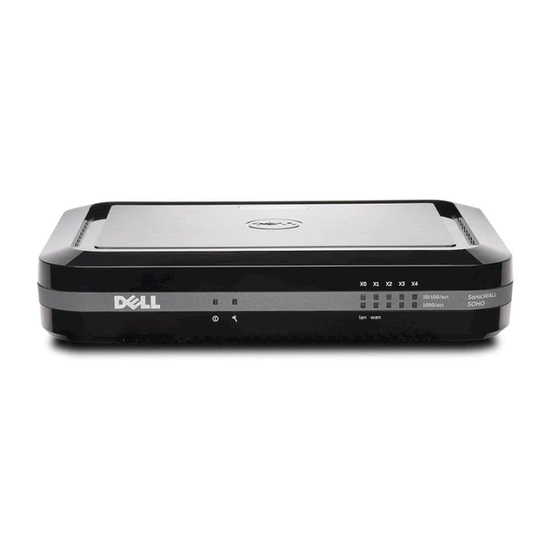 Dell SonicWALL SOHO APL31-0B9 Quick Start Manual