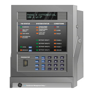 GE 745 TRANSFORMER MANAGEMENT RELAY INSTRUCTION MANUAL Pdf Download ...