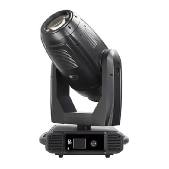 PR Lighting XR 1700 Wash Manual