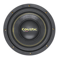 Mtx Coustic PRO10-44 Owner's Manual