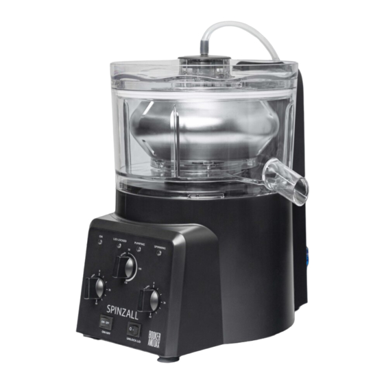 SPINZALL BDX SP-501 User Manual And  Recipe Book