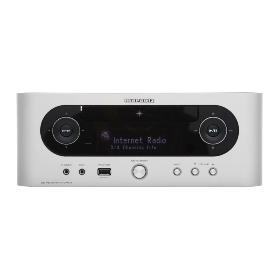 Marantz M-CR603 Mode D'emploi