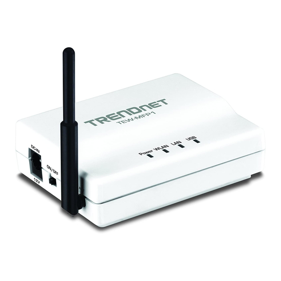 TRENDnet TEW-MFP1 User Manual