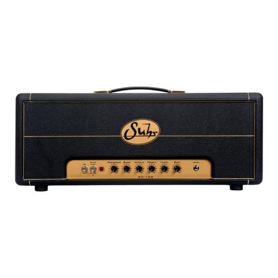 Suhr SH-100 User Manual