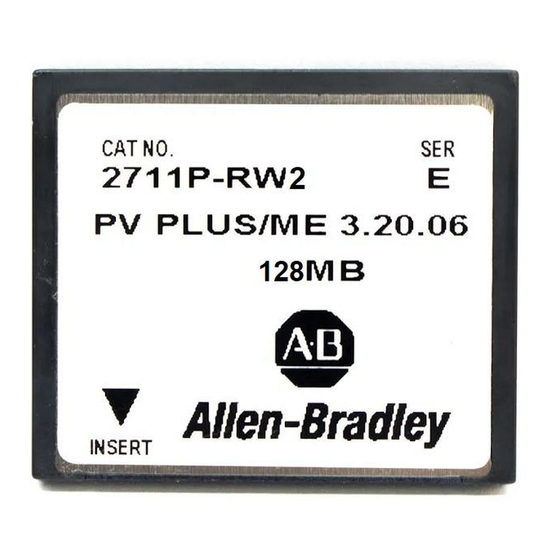 Allen-Bradley PanelView 2711P-RW1 Installation Instructions Manual