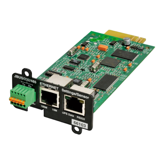 Eaton Modbus MS Card User Manual