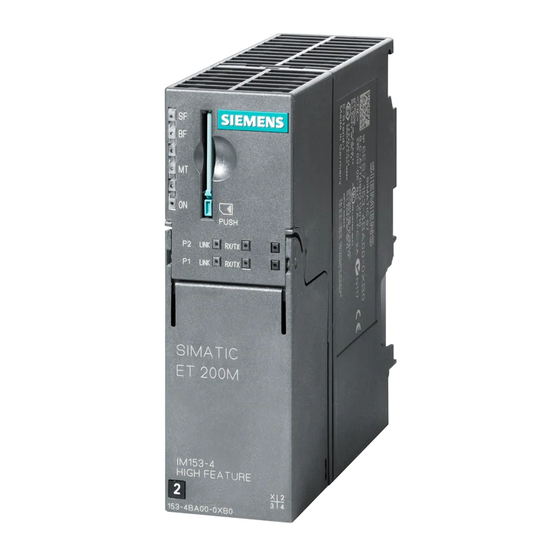 Siemens ET 200M Manual