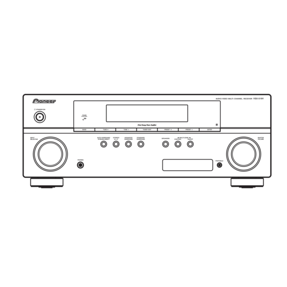 Pioneer VSX-519V-K Service Manual