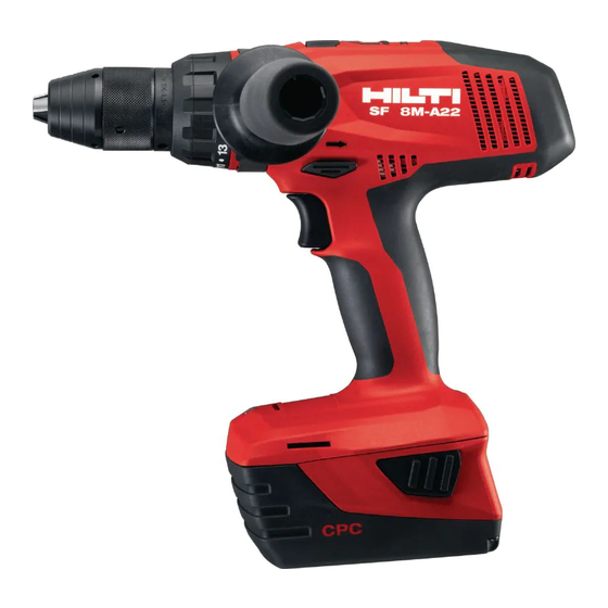 Hilti SF 8M-A22 Manual