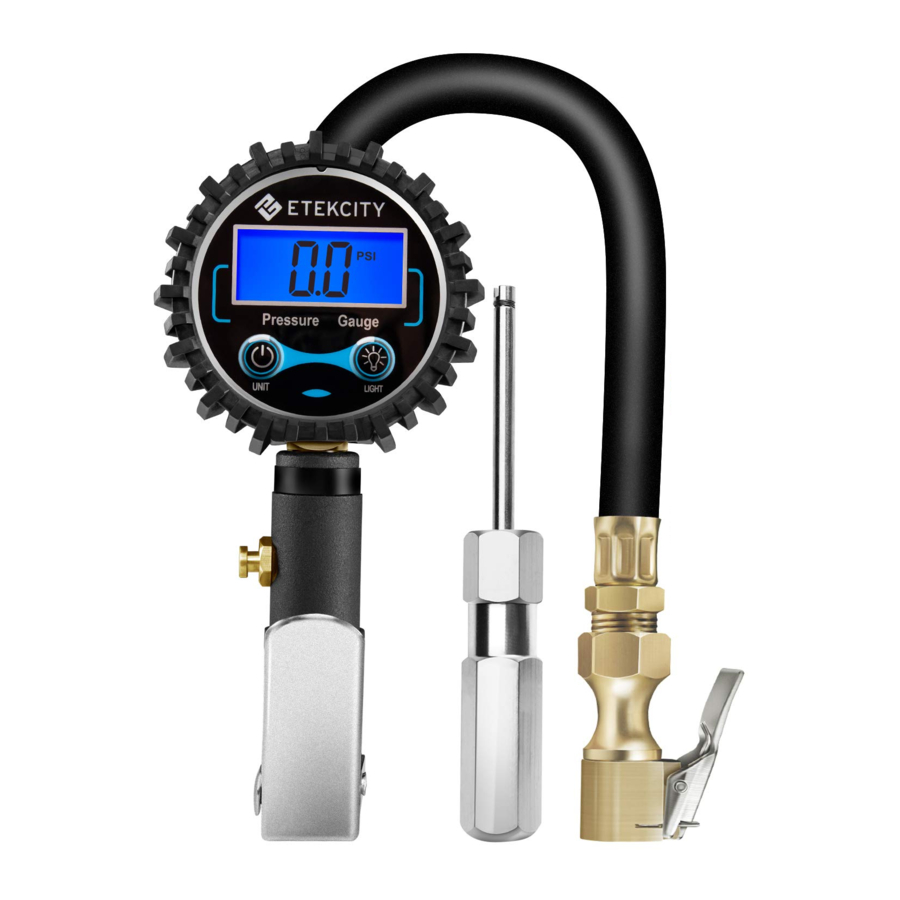 AstroAI GL-1404A - 250PSI Digital Tire Inflator with Pressure Gauge Manual
