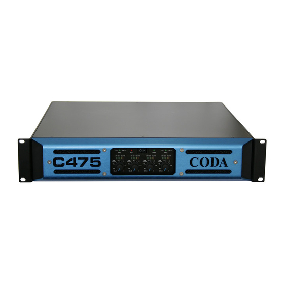 Coda C475 User Manual