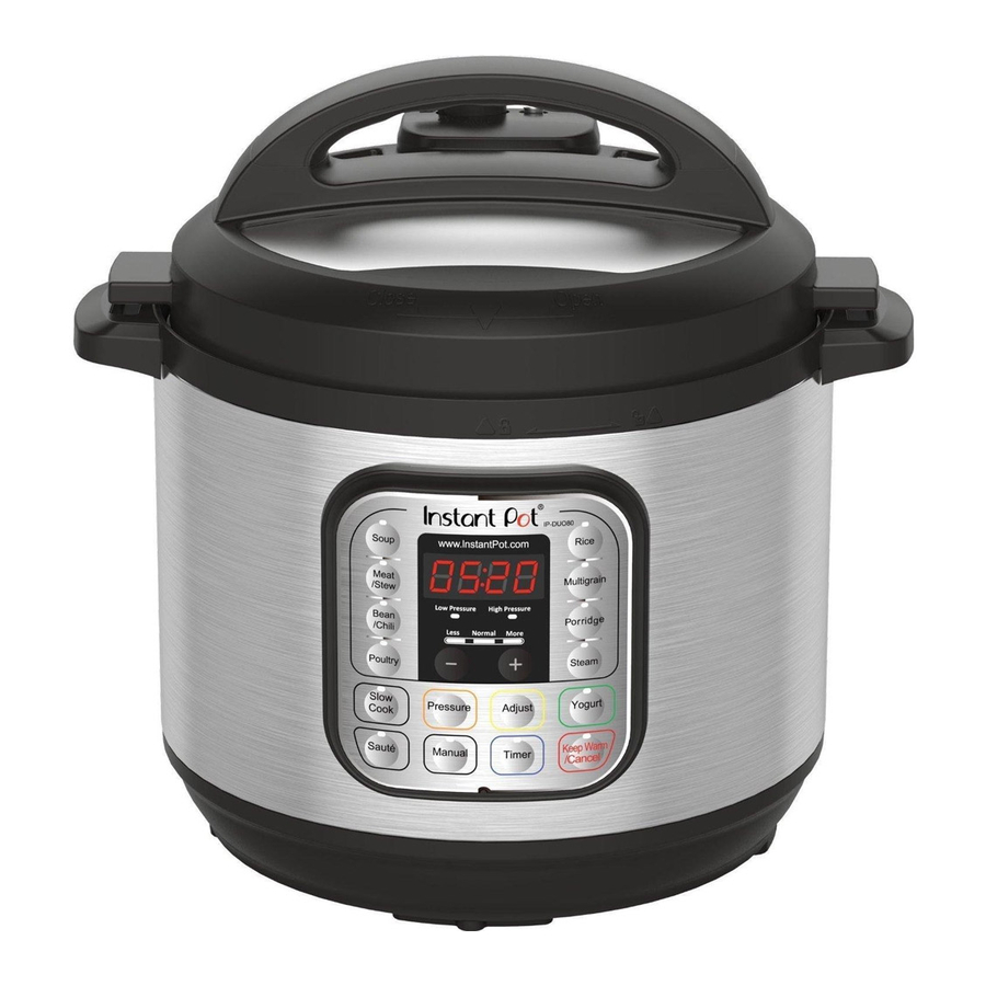 SMART601 Electric Pressure Cooker User Manual Instant Pot IP-DUO English  Guangdong MD Consumer Electric Manufacturing