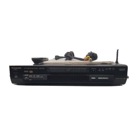Panasonic DVD-RV21 Operating Instructions Manual