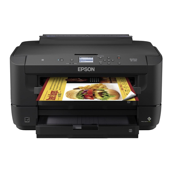 Epson WF-7210 Series Administrator's Manual