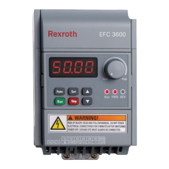 Bosch Rexroth EFC 3600 Easy Start Manual