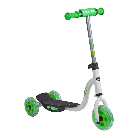 HUDORA KIDDYSCOOTER SERIES INSTRUCTIONS FOR ASSEMBLY AND USE Pdf