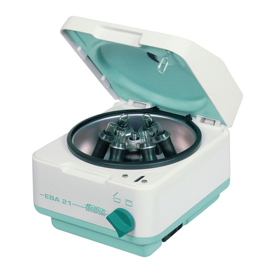 HETTICH EBA 21 SERIES OPERATING INSTRUCTIONS MANUAL Pdf Download