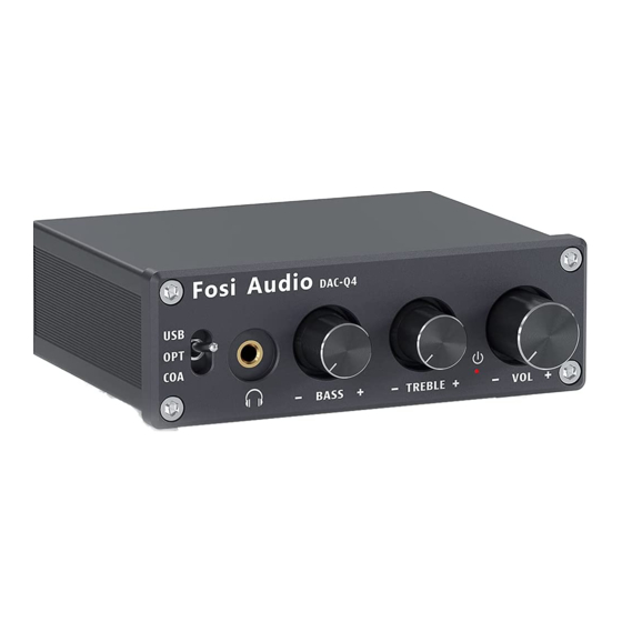 FOSI AUDIO DAC SERIES USER MANUAL Pdf Download | ManualsLib