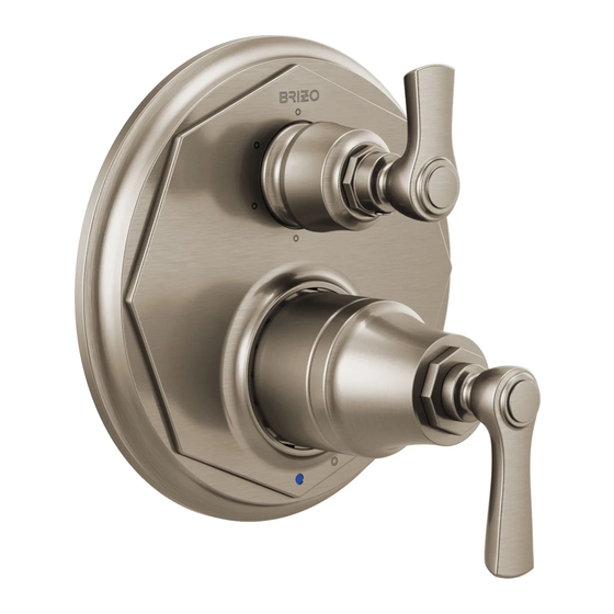 BRIZO MULTICHOICE T75 SERIES INSTALLATION INSTRUCTIONS MANUAL Pdf