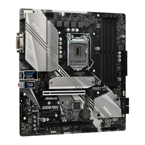 ASROCK B365M PRO4 MANUAL Pdf Download | ManualsLib