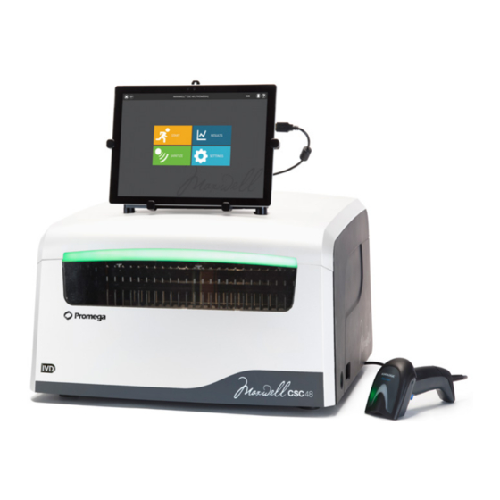 Promega Maxwell CSC 48 Operating Manual