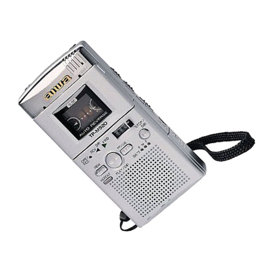 Aiwa TP-M920 Operating Instructions