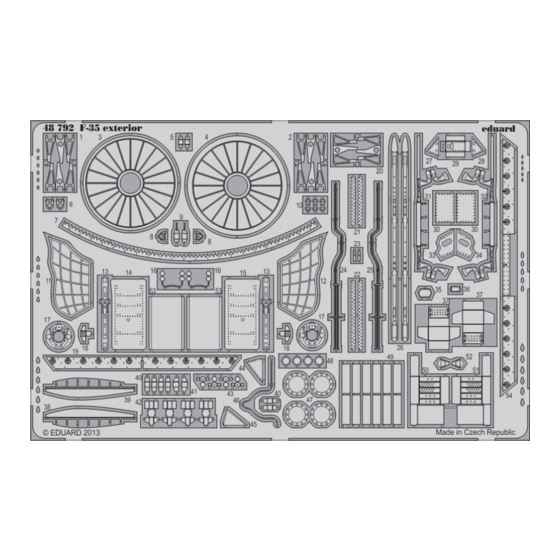 Eduard F-35 exterior Quick Start Manual