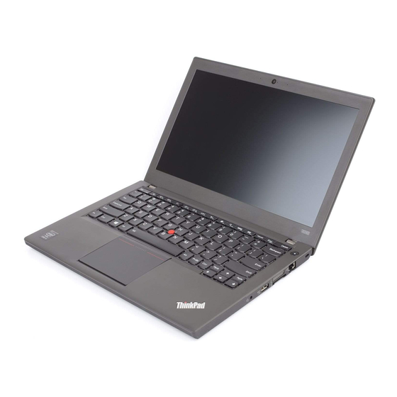 Lenovo ThinkPad X240 Safety, Warranty, And Setup Manual