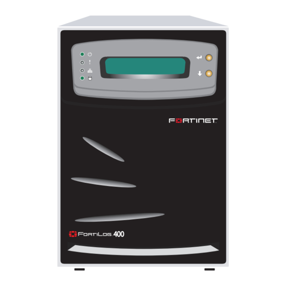 Fortinet FortiLog FortiLog-400 Quick Start Manual