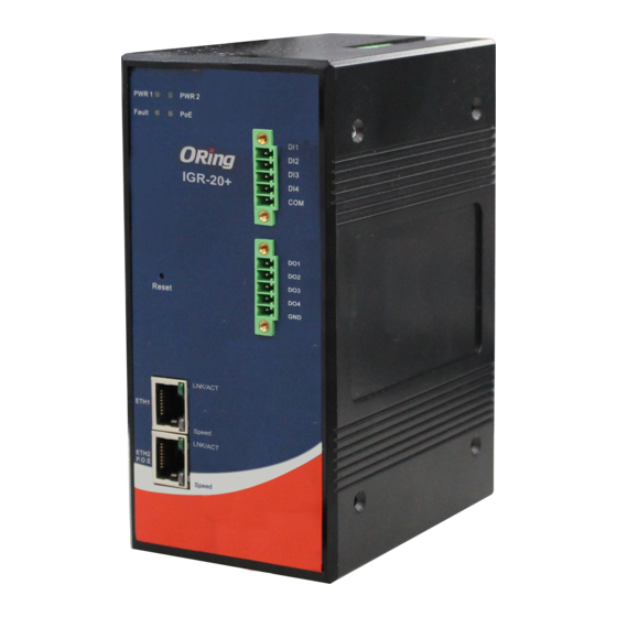 ORiNG IGR-20 Series User Manual