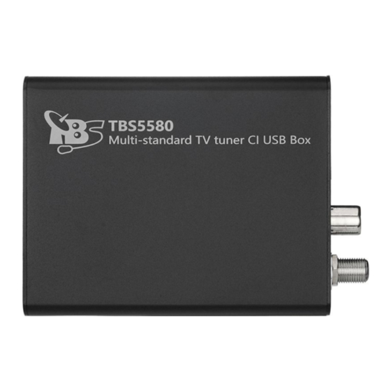 TBS technologies TBS5580 User Manual
