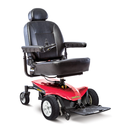 Pride Mobility JAZZY Elite ES Owner's Manual