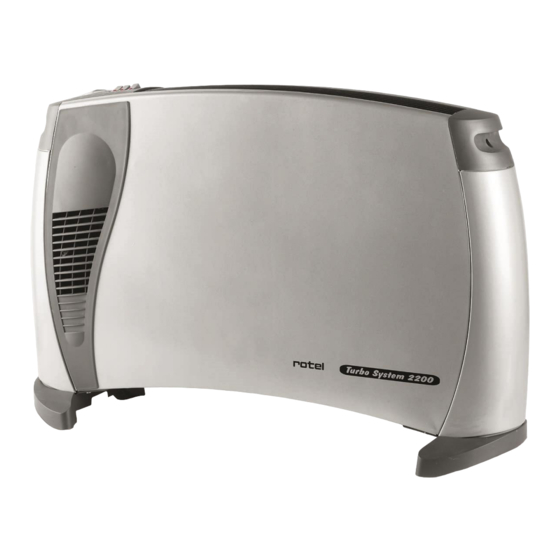 Rotel Turbo System 2200 Instructions For Use Manual