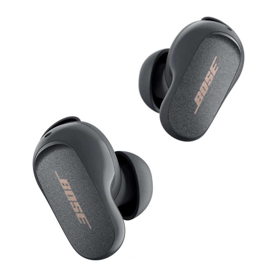 Bose QuietComfort Earbuds II - Bluetooth Proprietary Active Noise Cancelling Earbuds Manual