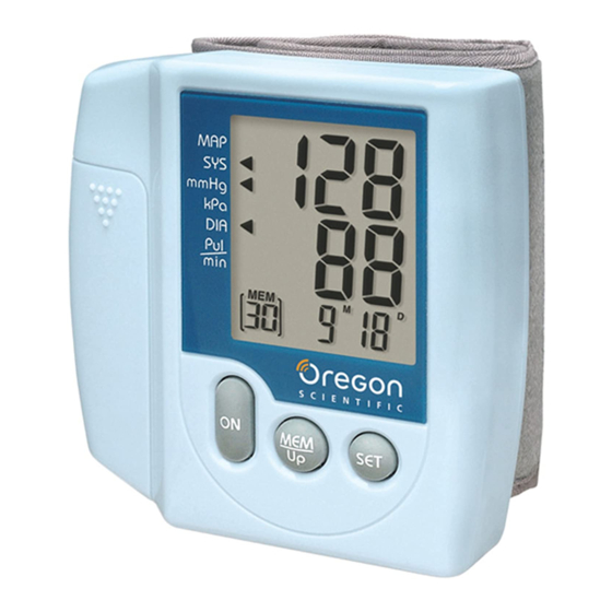 Oregon Scientific BPW120 User Manual