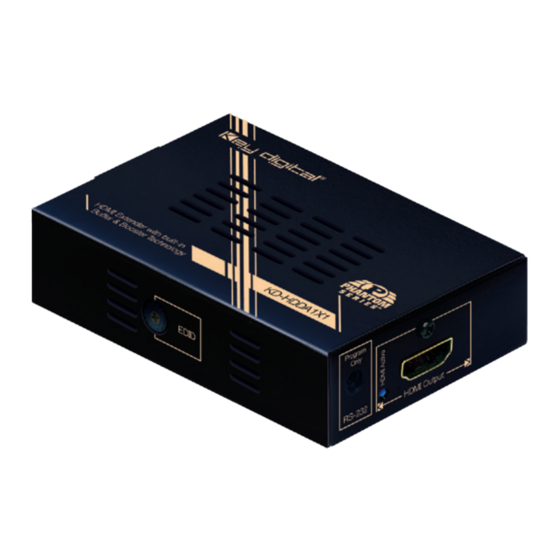 Key Digital Phantom KD-HDDA1X1 Operating Instructions Manual