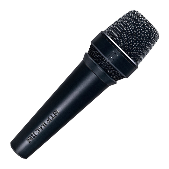 Lewitt MTP 840 DM Manual