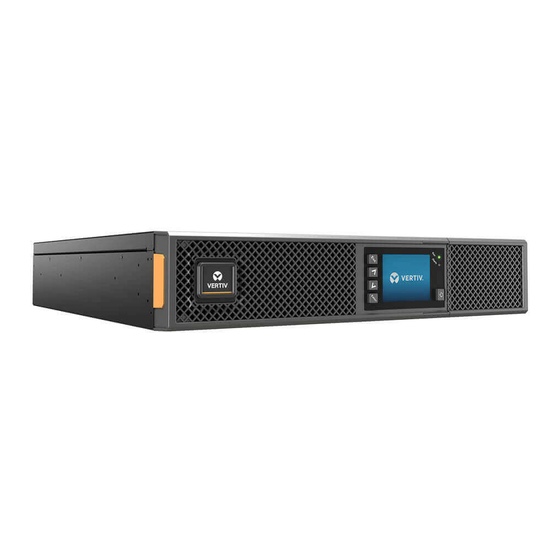 Vertiv LIEBERT GXT5 Series Quick Installation Manual
