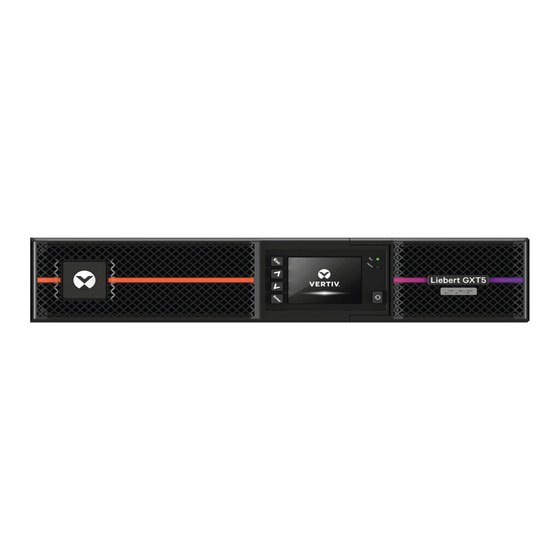 Vertiv Liebert GXT5 Series Installer/User Manual