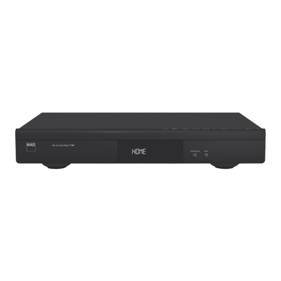 NAD T 567 Owner's Manual