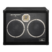 Behringer Ultrabass BB210 User Manual