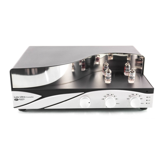 Zesto Audio Leto Ultra Owner's Manual