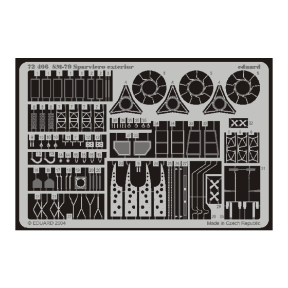 Eduard SM-79 Sparviero Exterior Quick Start Manual