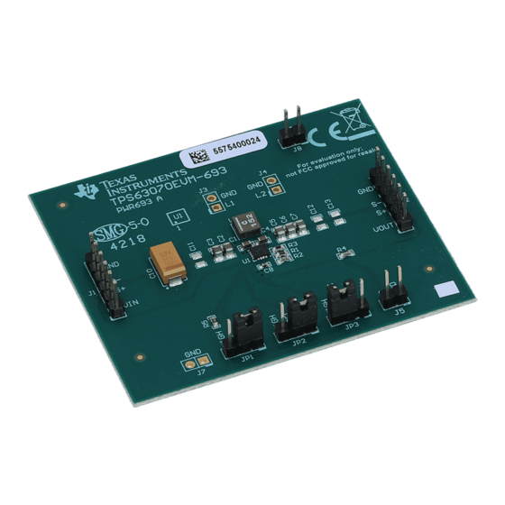 Texas Instruments TPS63070EVM-693 User Manual