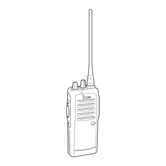 Icom IC-F11S Instruction Manual