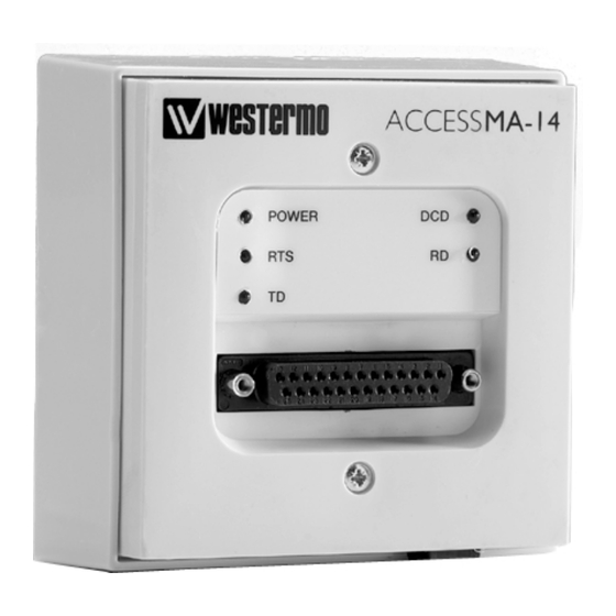Westermo MA-14 Installation Manual