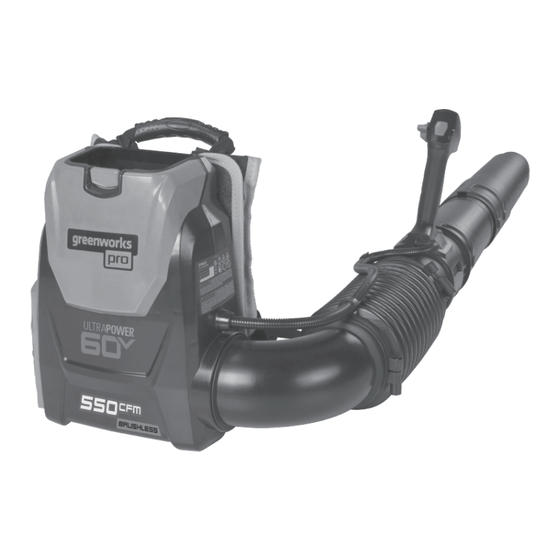 GreenWorks Pro ULTRAPOWER 60V BPB60L02 Operator's Manual
