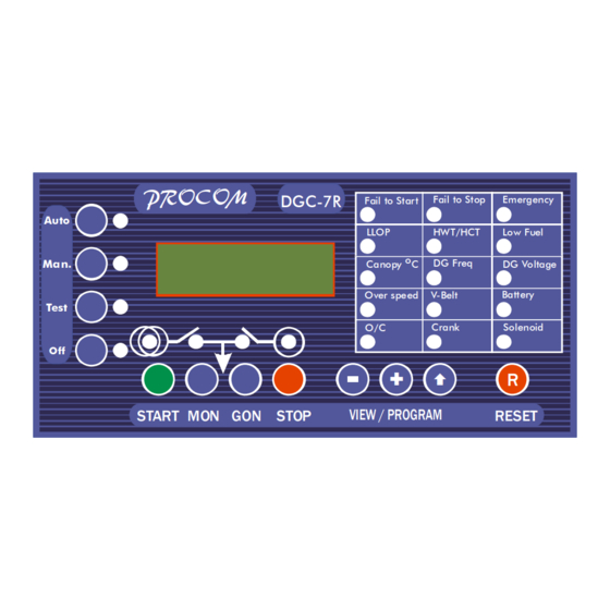 Procom DGC-7RR Operating Instructions Manual