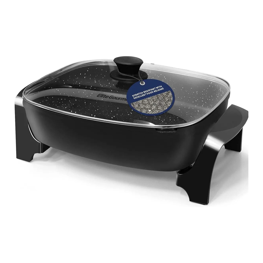 Elite Gourmet EG6203 - 10.5 Qt. Heavy Duty Nonstick Electric Skillet ...